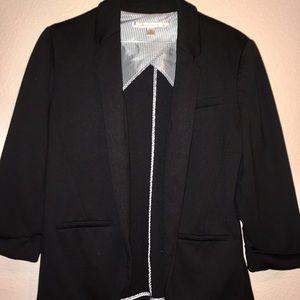 Lauren Conrad Black Knit Blazer